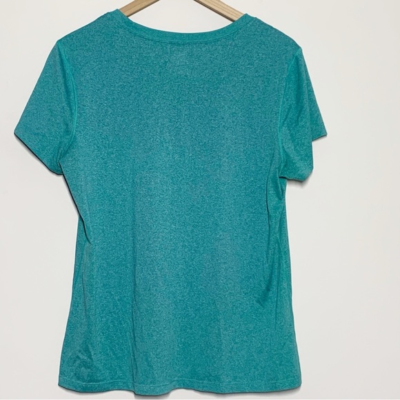 REI Co-Op teal short sleeved athletic tee shirt XL gym running workout XL - Picture 2 of 5